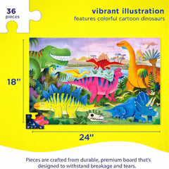 Crocodile Creek Dino Land artwork—colorful scenes spark imagination during play