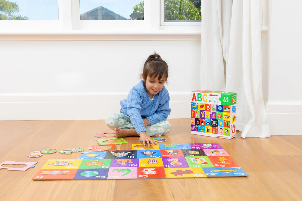 Crocodile Creek floor puzzle vibrant and engaging for family floor time