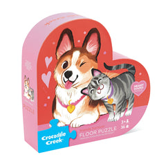 Crocodile Creek Friends Fur-Ever puzzle box with a sturdy lid for tidy storage.