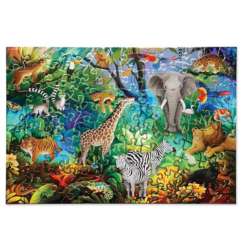 Crocodile Creek heavy-duty box keeps finished puzzles neatly stored