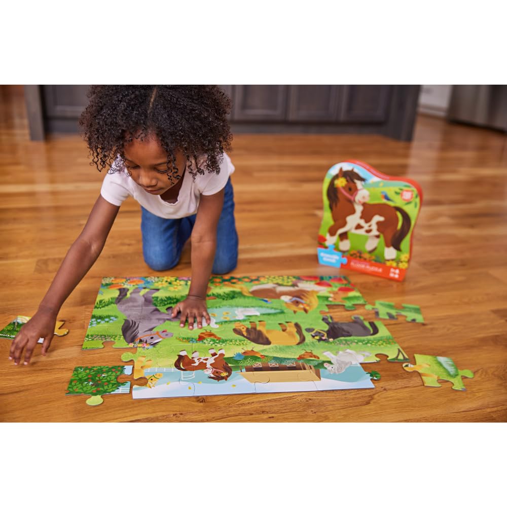 Crocodile Creek heavy-duty storage box pictured keeps pieces organized between play sessions.