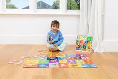 Crocodile Creek heavy-duty storage box to keep puzzle pieces tidy after play