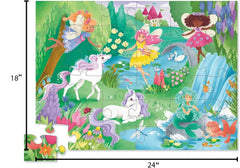 Crocodile Creek kids' puzzle demonstrates hand-eye coordination during playtime.