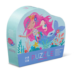 Crocodile Creek Mermaid Dreams puzzle box ready for storage and floor play.