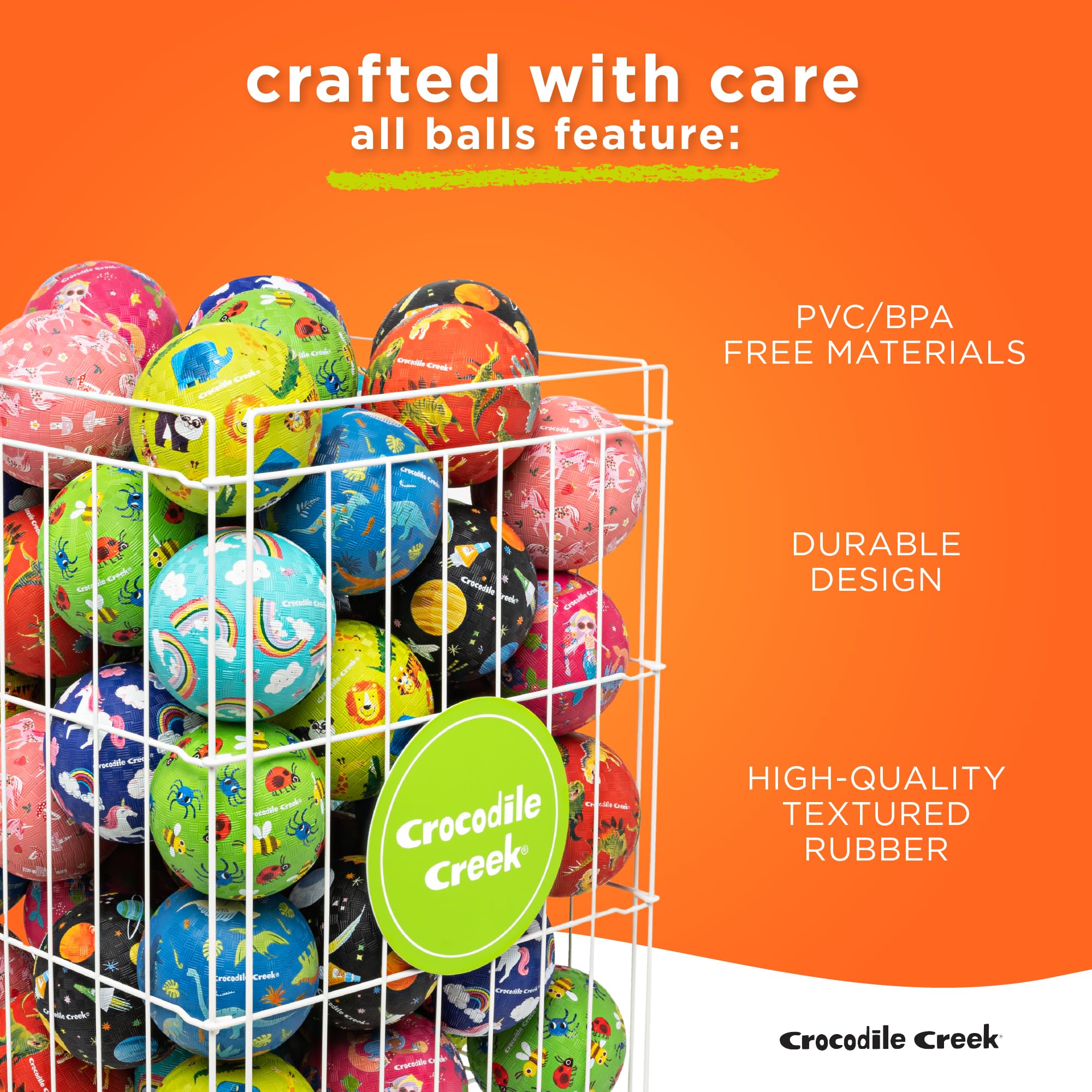 Crocodile Creek playground ball ideal for backyard kickball