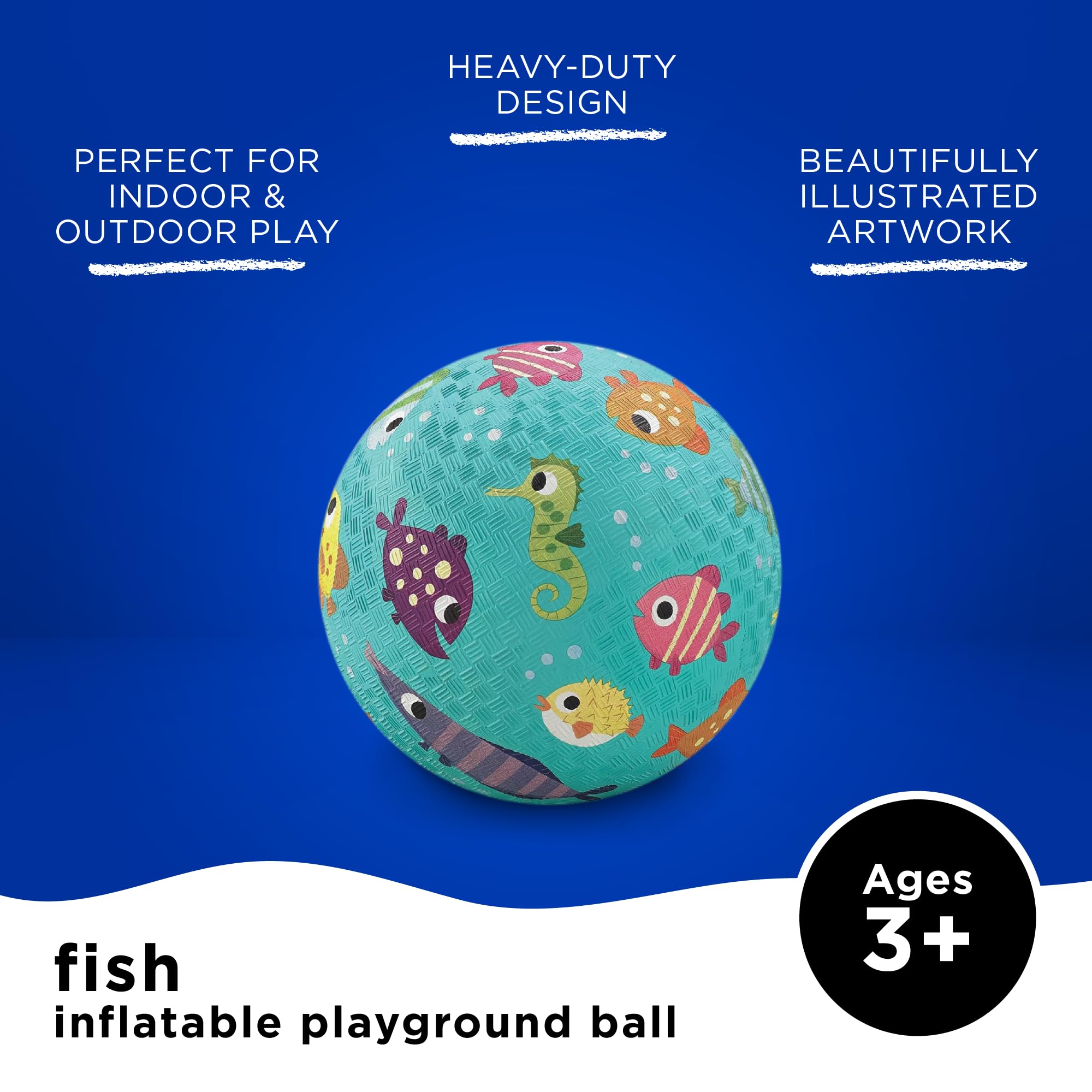 Crocodile Creek mermaid design playground ball for kids' fun