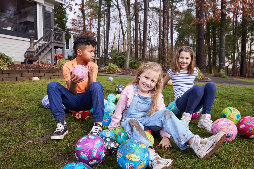 Crocodile Creek ball features bold colors and friendly illustrations to spark play
