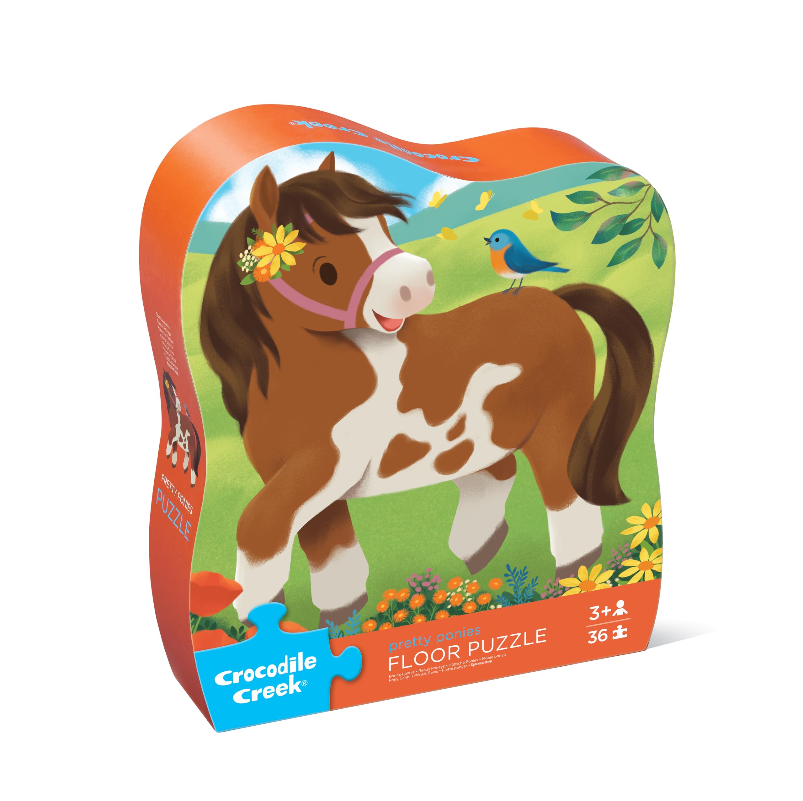 Crocodile Creek Pretty Ponies puzzle layout invites focus and pattern recognition.