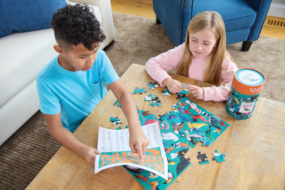 Crocodile Creek safe kids puzzle with durable materials for growing minds