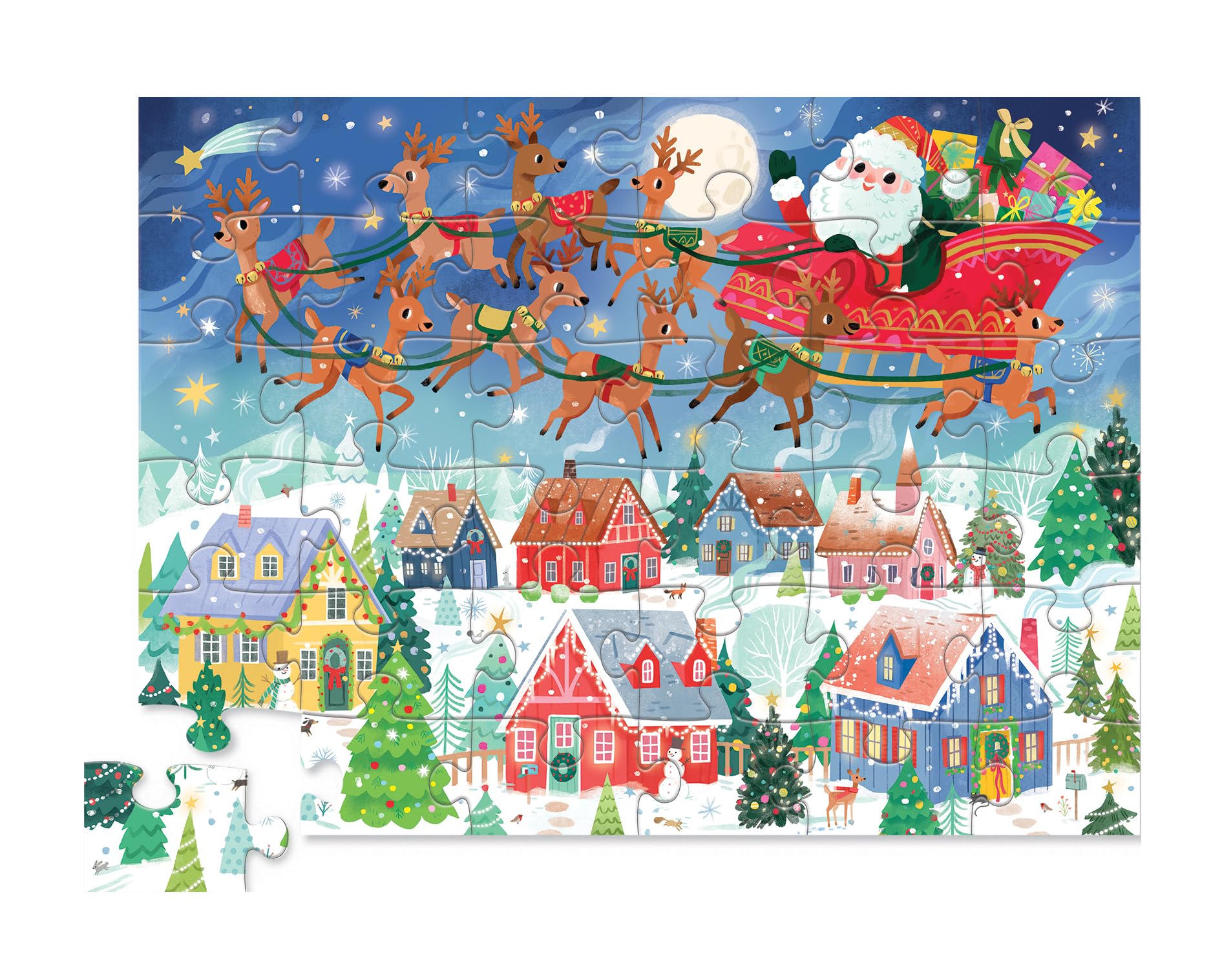 Crocodile Creek Santa's Sleigh storage box to keep pieces organized.