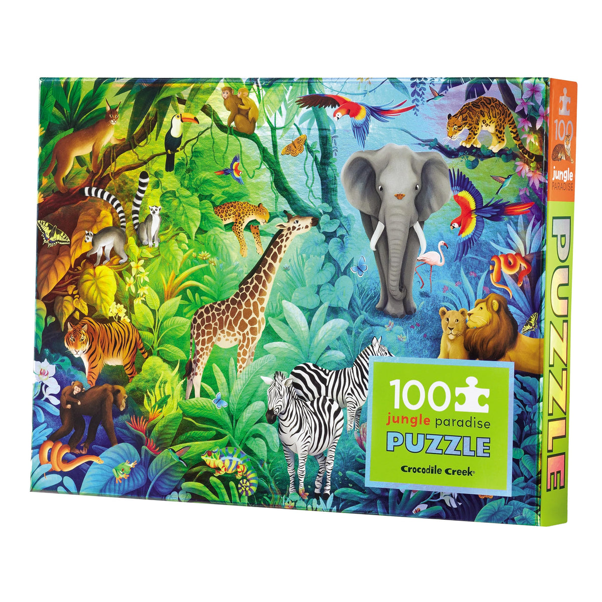 Crocodile Creek Sparkling Unicorn puzzle with foiled detail for imaginative play