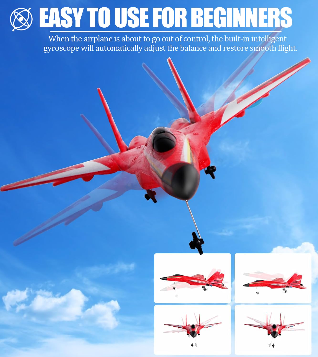 Crohorizon RC plane easy hand-launch for quick takeoffs.