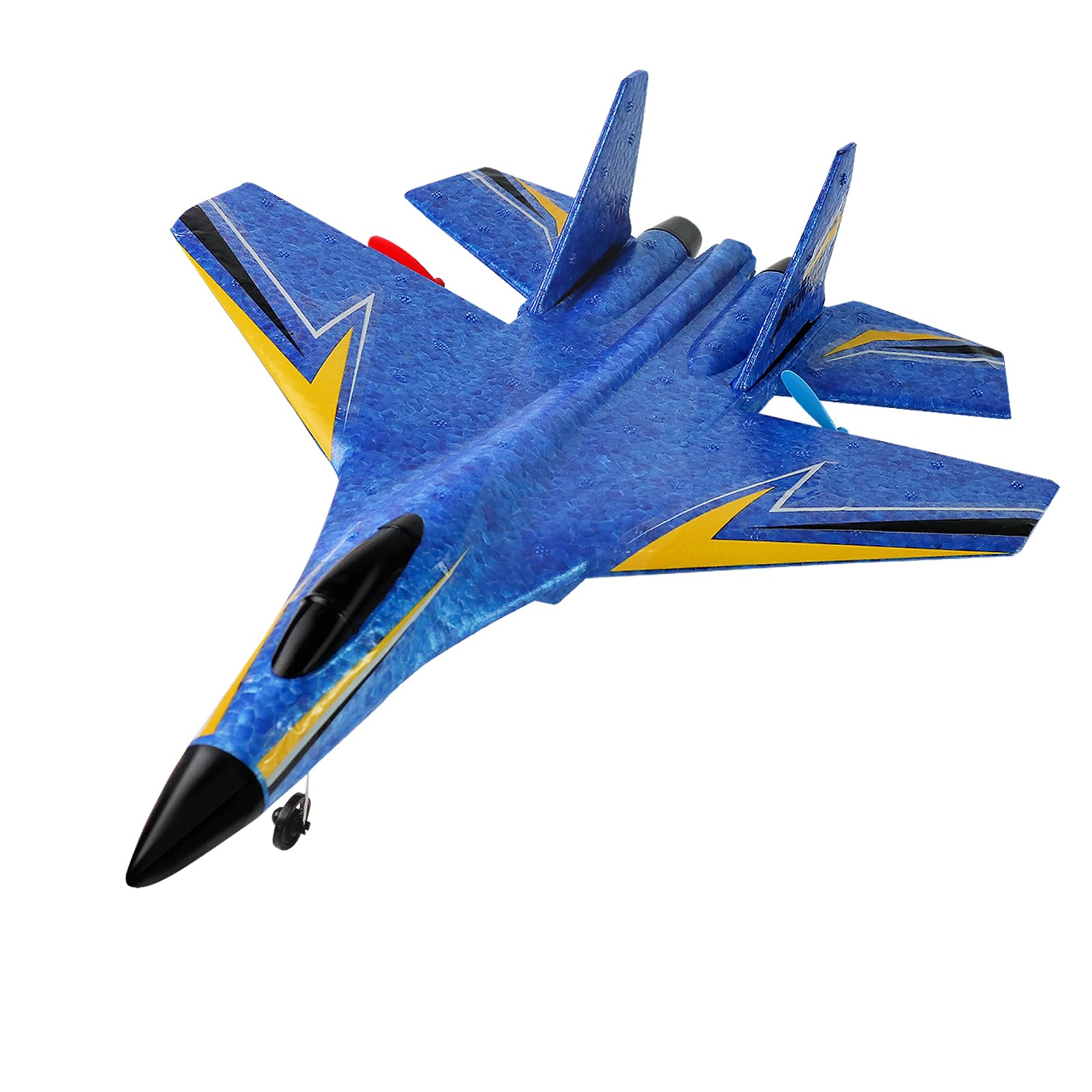 Crohorizon remote control airplane in blue showing beginner-friendly stability for easy flights.