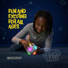 Croove Flashball action connect game tests hand-eye coordination with glow cues.