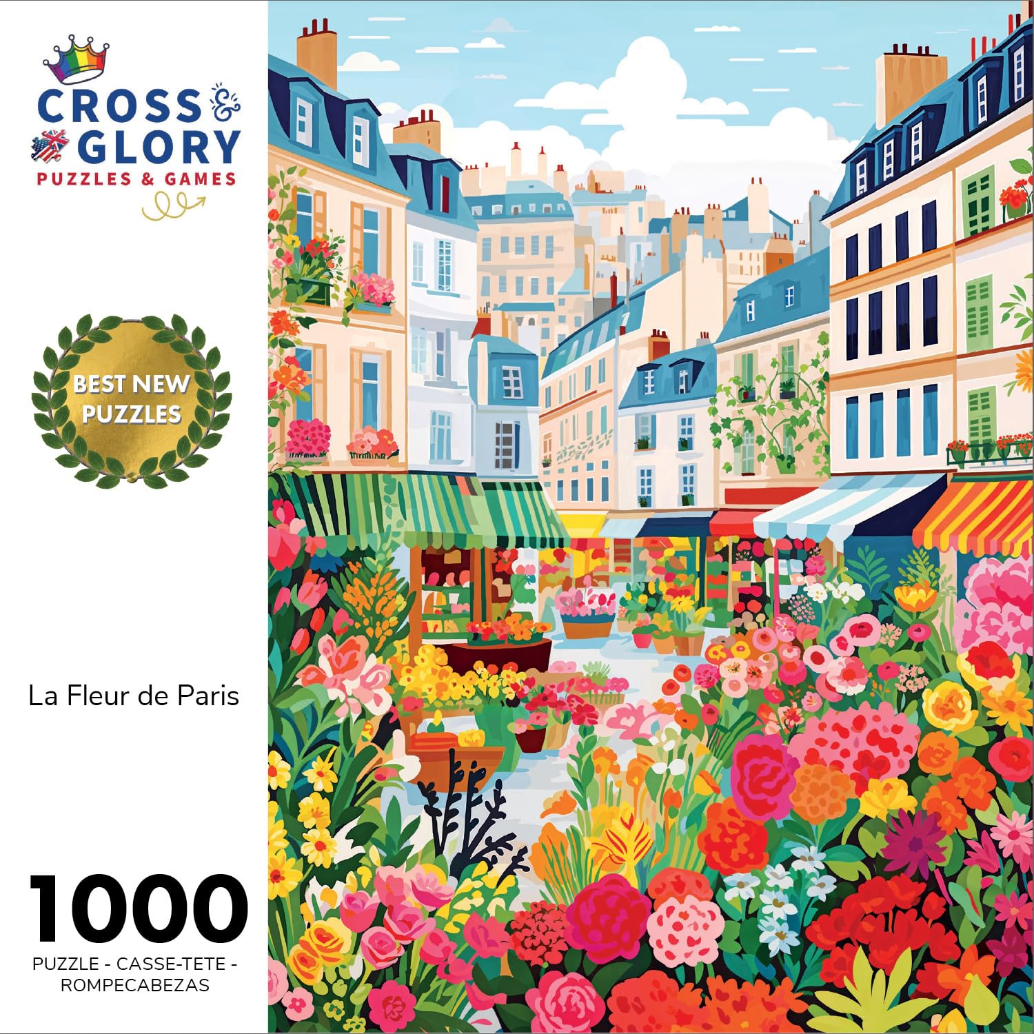Cross & Glory La Fleur de Paris colorful bouquets on display for gifting.
