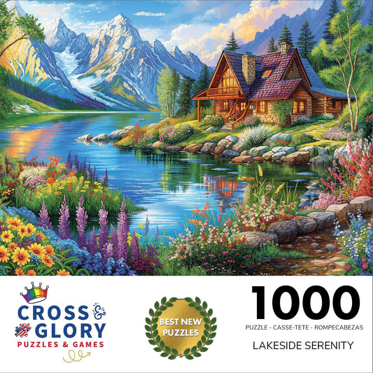 Cross & Glory Lakeside Serenity garden bloom close-up showcases natural beauty for mindful evenings.