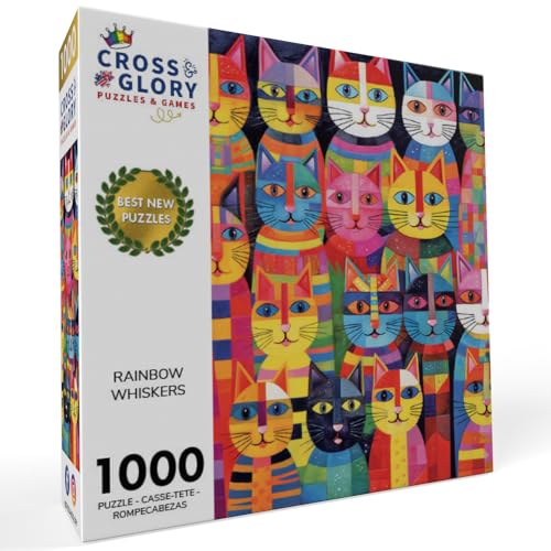 Cross & Glory Rainbow Whiskers puzzle pieces detail highlights intricate parts