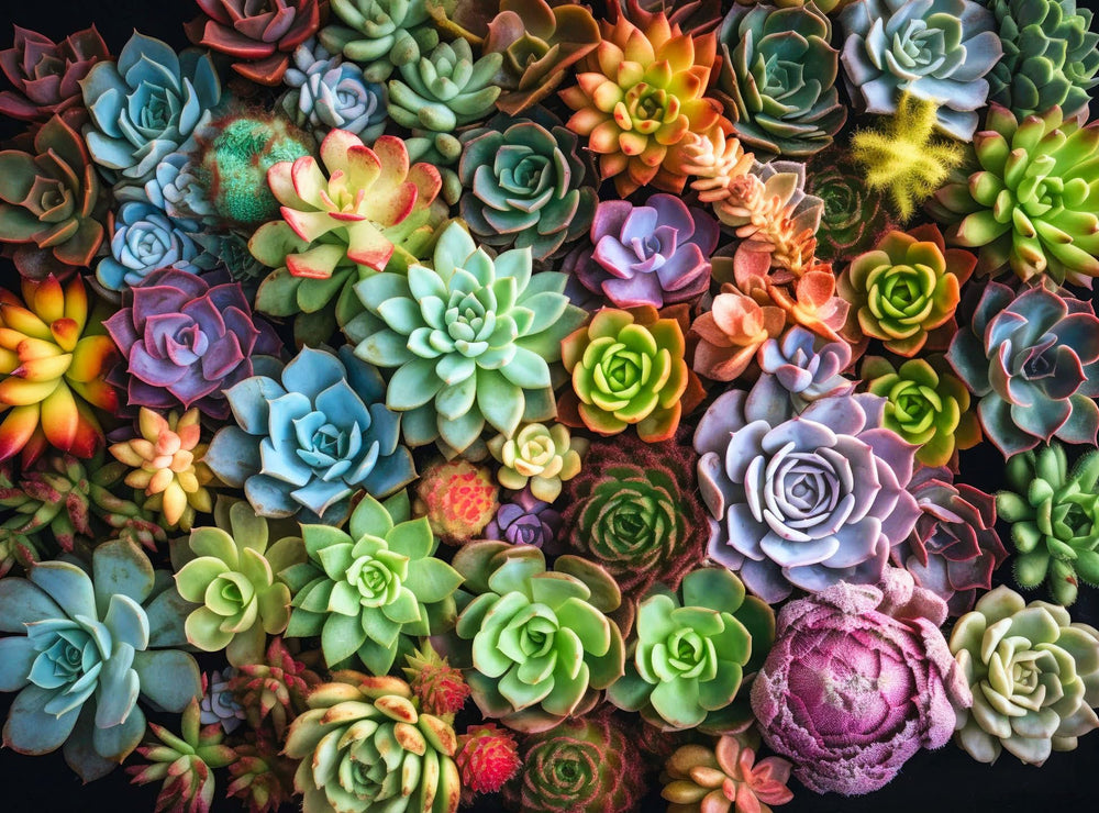 Cross and Glory Succulent Symphony puzzle pieces fitting together in vibrant colors for mindful play.