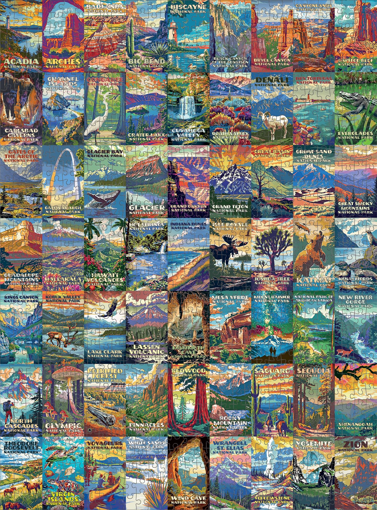 Cross & Glory Yosemite Valley puzzle image highlighting granite cliffs and lush scenery for escape creativity.