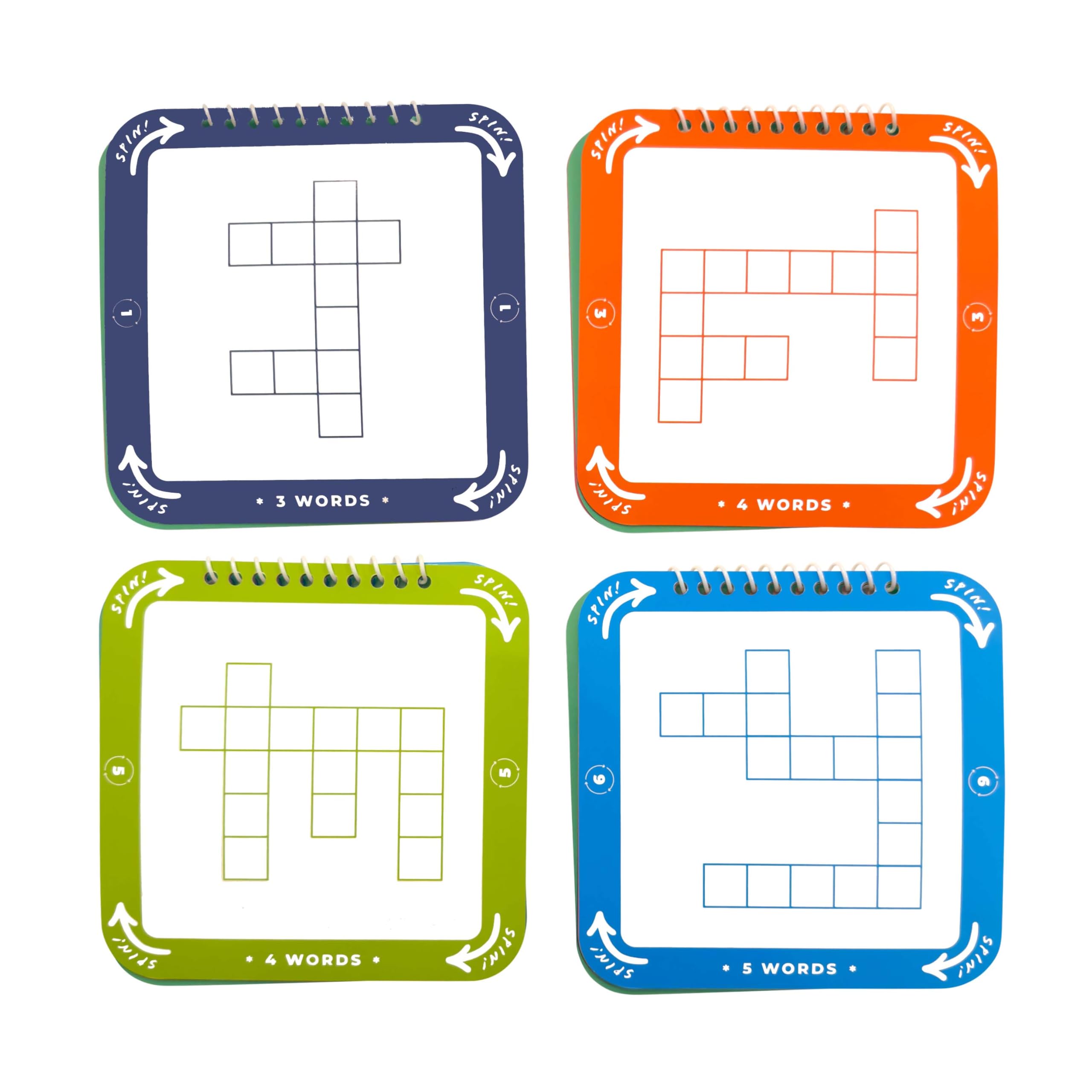 Cross Spin puzzle booklets for fast rounds