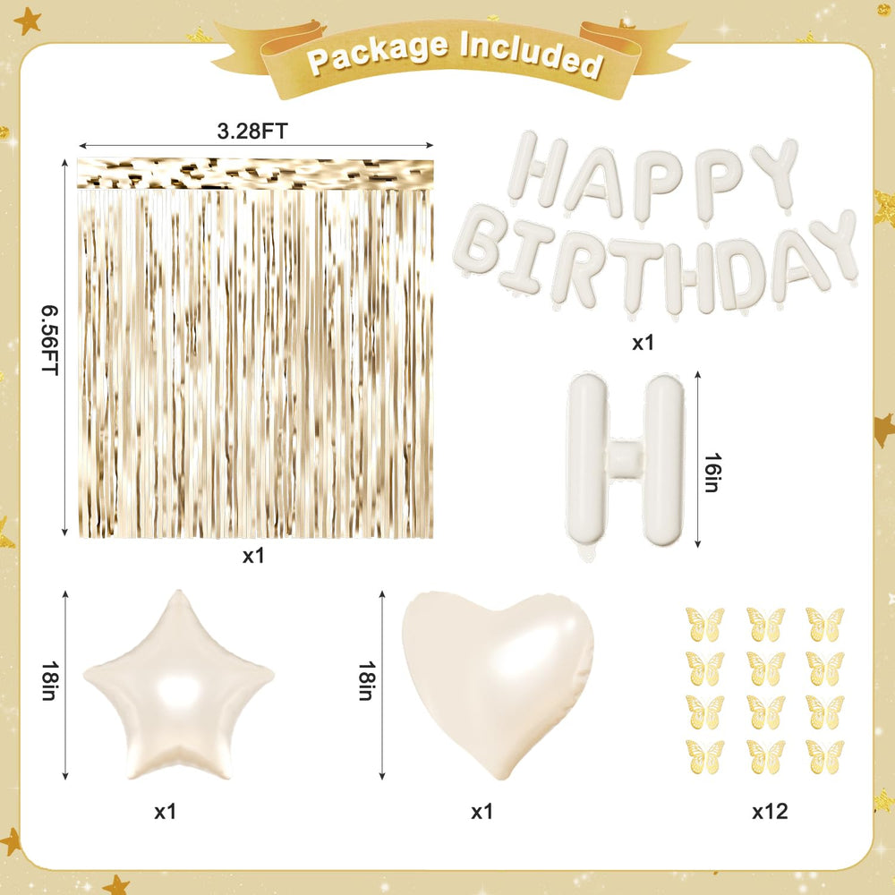 CROSSFINGERS 18-inch gold foil heart balloons bring romantic birthday vibes.