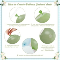 CROSSFINGERS easy-assembly garland kit speeds party decor