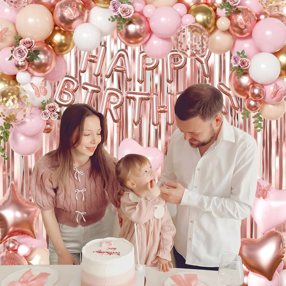 CROSSFINGERS happy birthday foil balloons create focal points