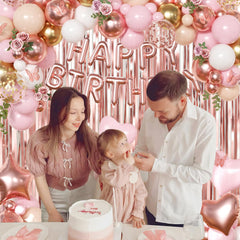 CROSSFINGERS happy birthday foil balloons create focal points