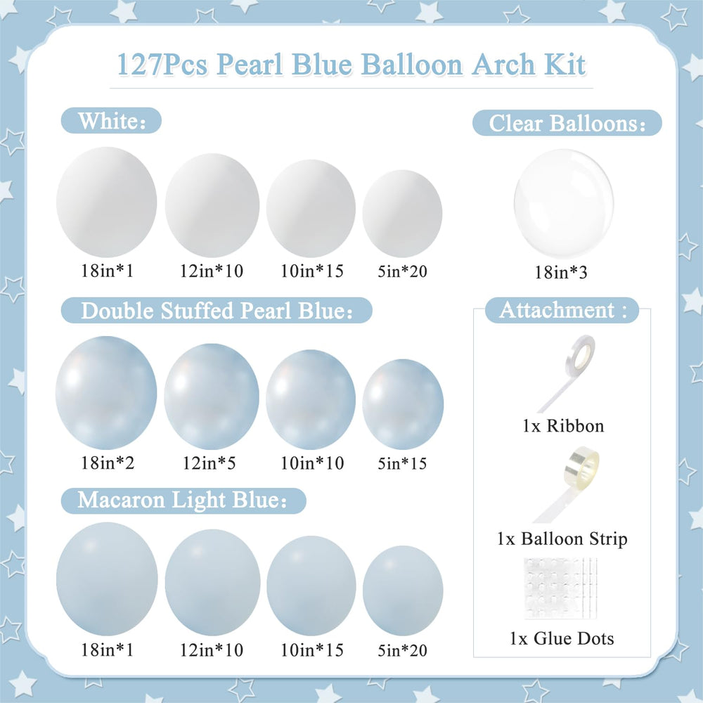 CROSSFINGERS macaron light-blue balloons add soft, dreamy color to celebrations.