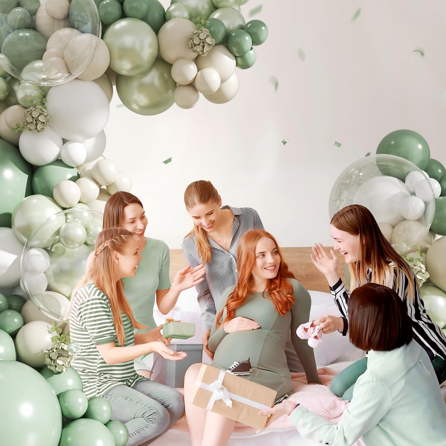 Crossfingers pearl green balloons add a premium touch to any event.