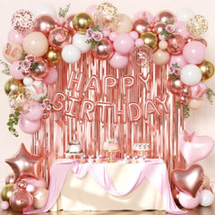 CROSSFINGERS rose gold fringe curtains add shimmer to celebrations
