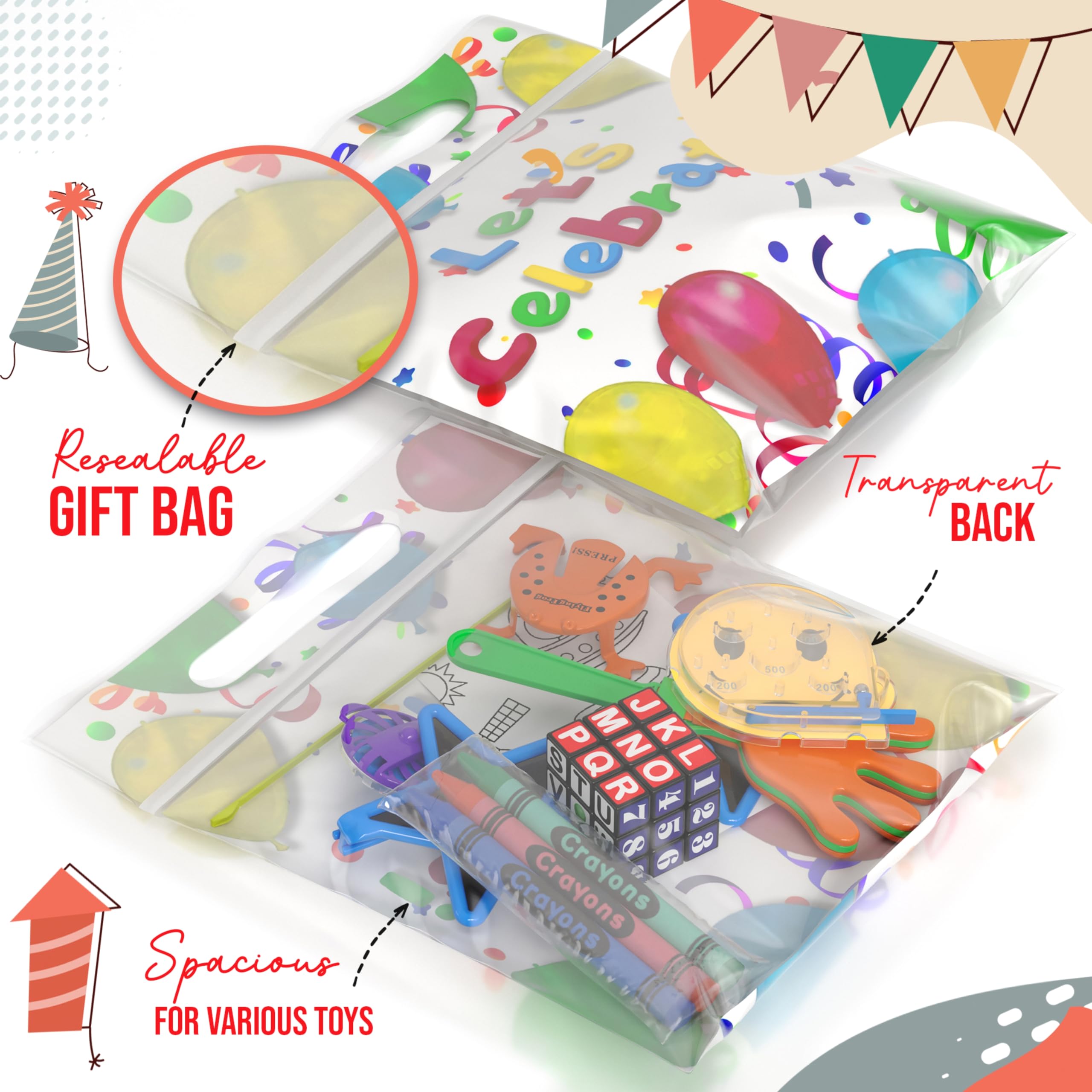 Crown Display bags include star glasses for photo worthy moments