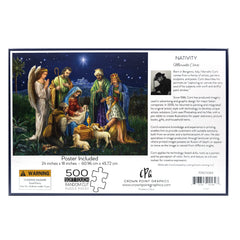 Crown Point Graphics baby Jesus scene highlights sacred moment for devotion and Christmas decor.