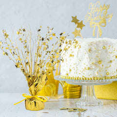 Crowye gold star centerpiece ideal for themed parties and seasonal decor