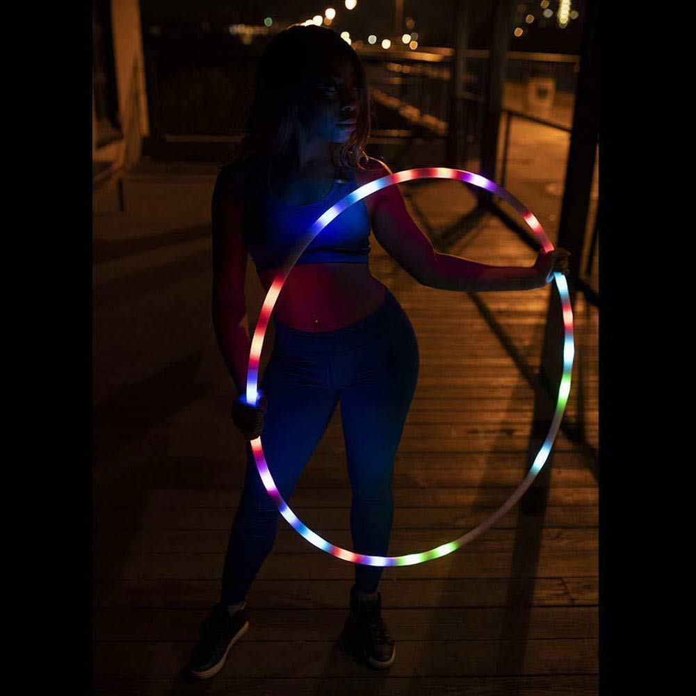 CRTEPST battery-powered LED hoop with long glow time