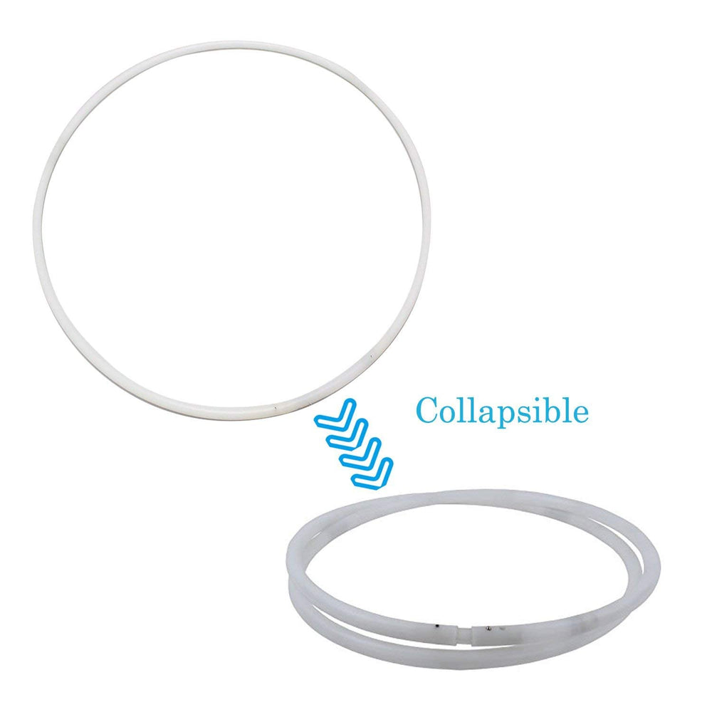 CRTEPST foldable hoop stored as compact circles for easy travel