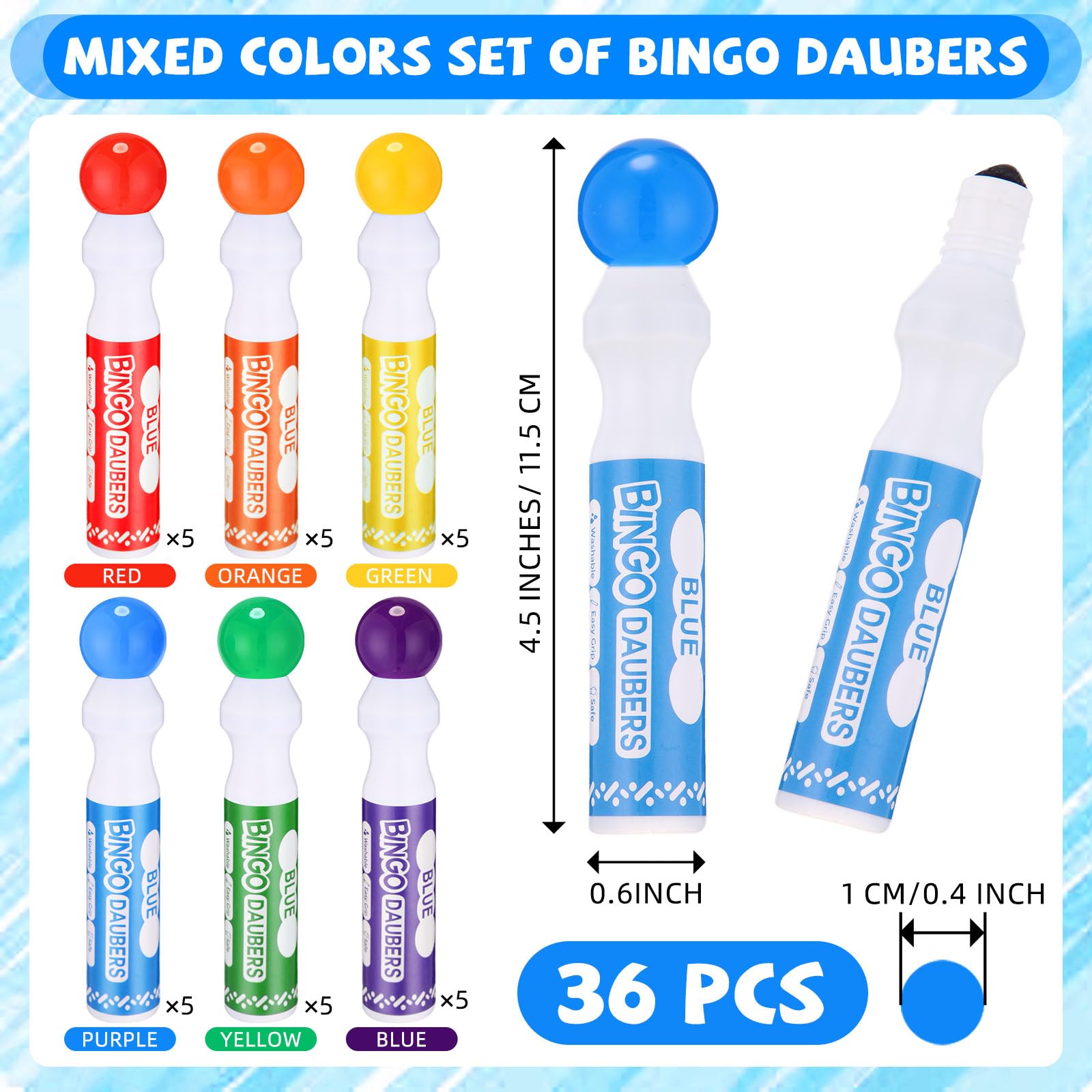 Crtiin dot-head design enables precise, controlled coloring.