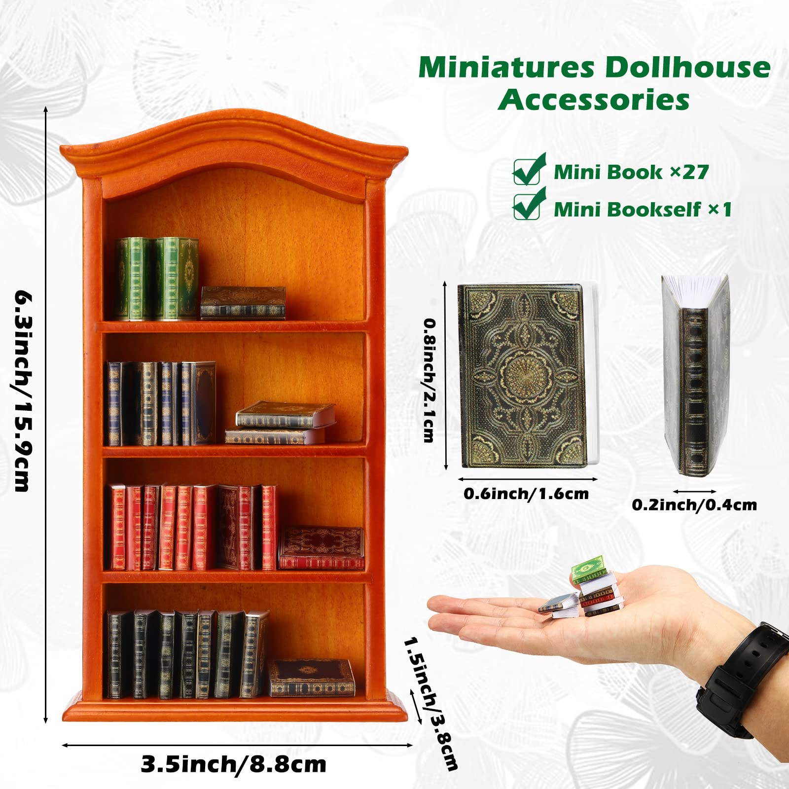 Crtiin miniature books with blank inner pages for customization