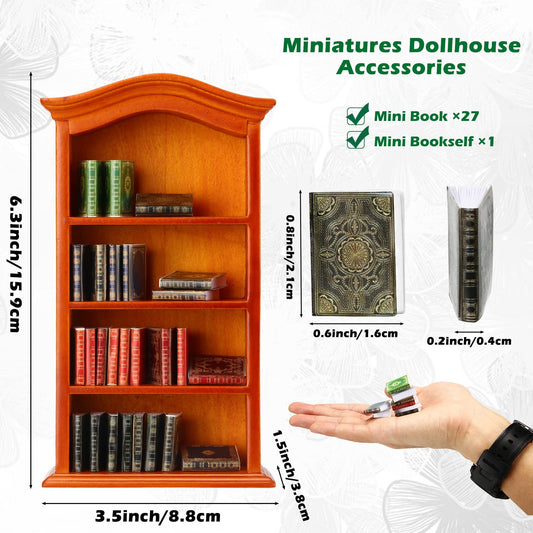 Crtiin miniature books with blank inner pages for customization
