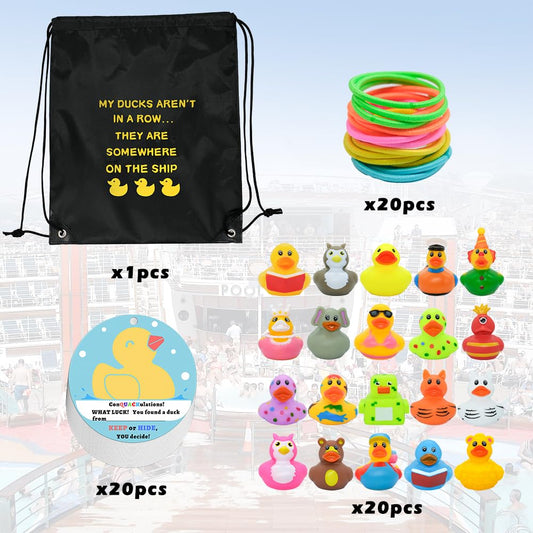 CruiSeaU duck bag helps keep ducks organized for onboard entertainment.