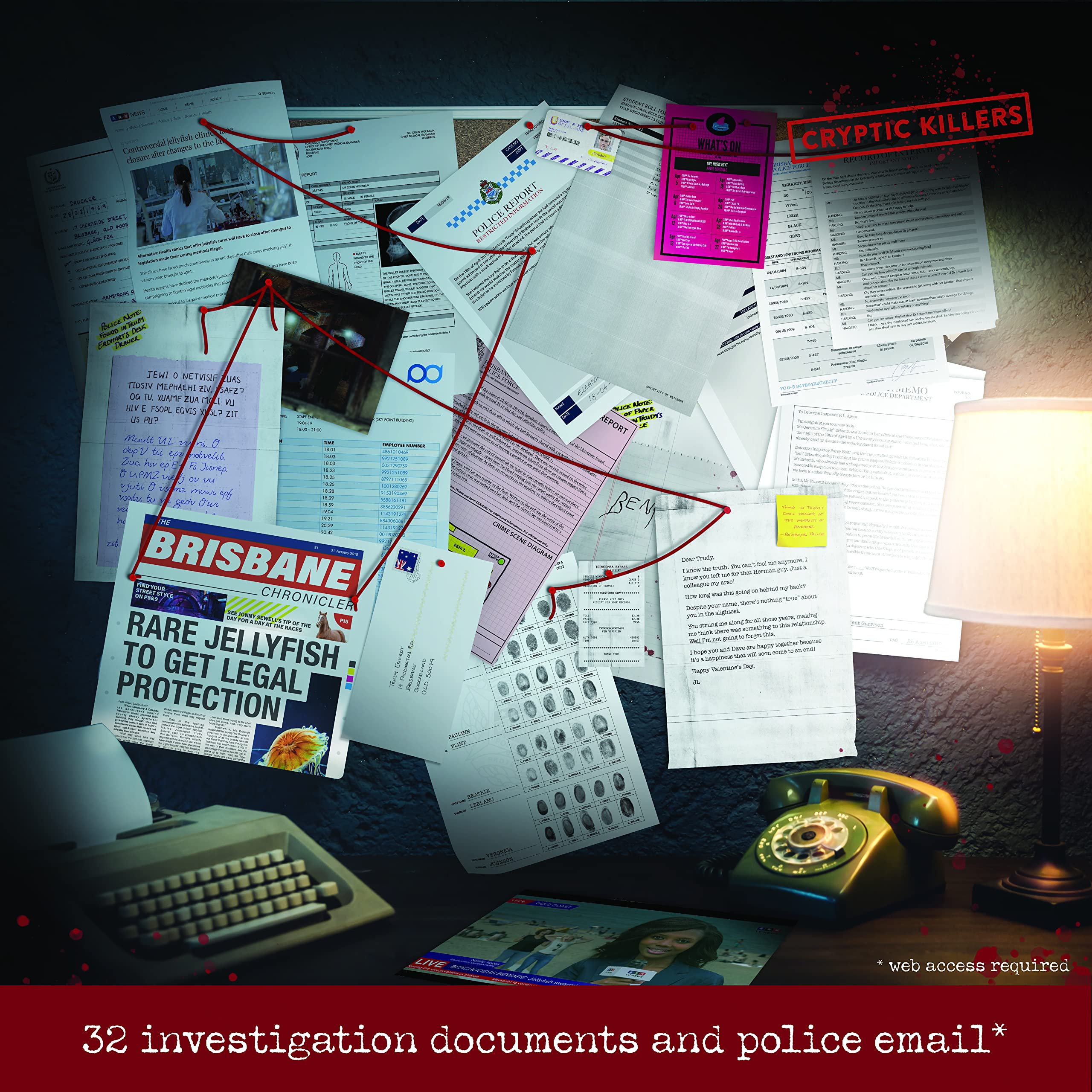 Cryptic Killers crime scene photos spark investigation.