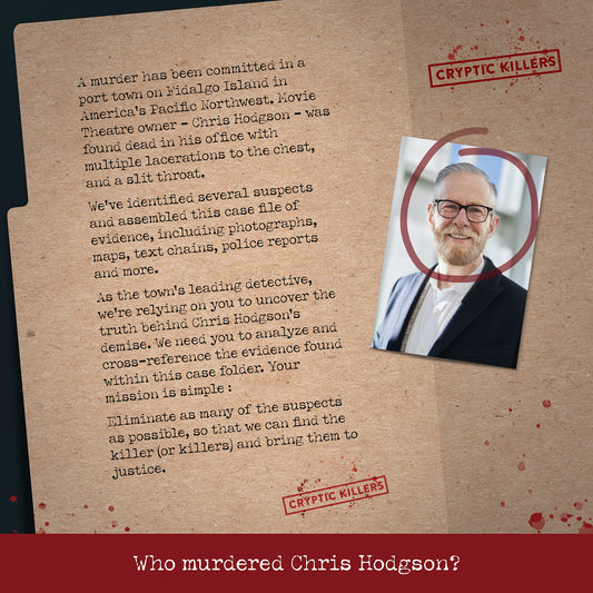 Cryptic Killers evidence items collection provides rich clues for a gripping home mystery.