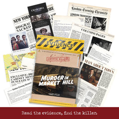 Immersive, interactive crime file experience for teens and adults at home.