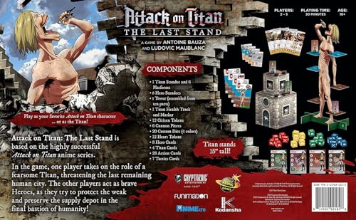 Cryptozoic Attack on Titan: Last Stand hero figure prepared to defend Trost.