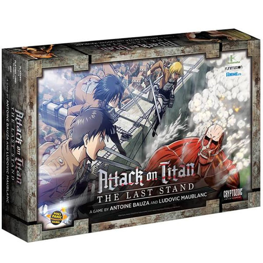 Cryptozoic Attack on Titan: Last Stand vertical board ready for strategic play.