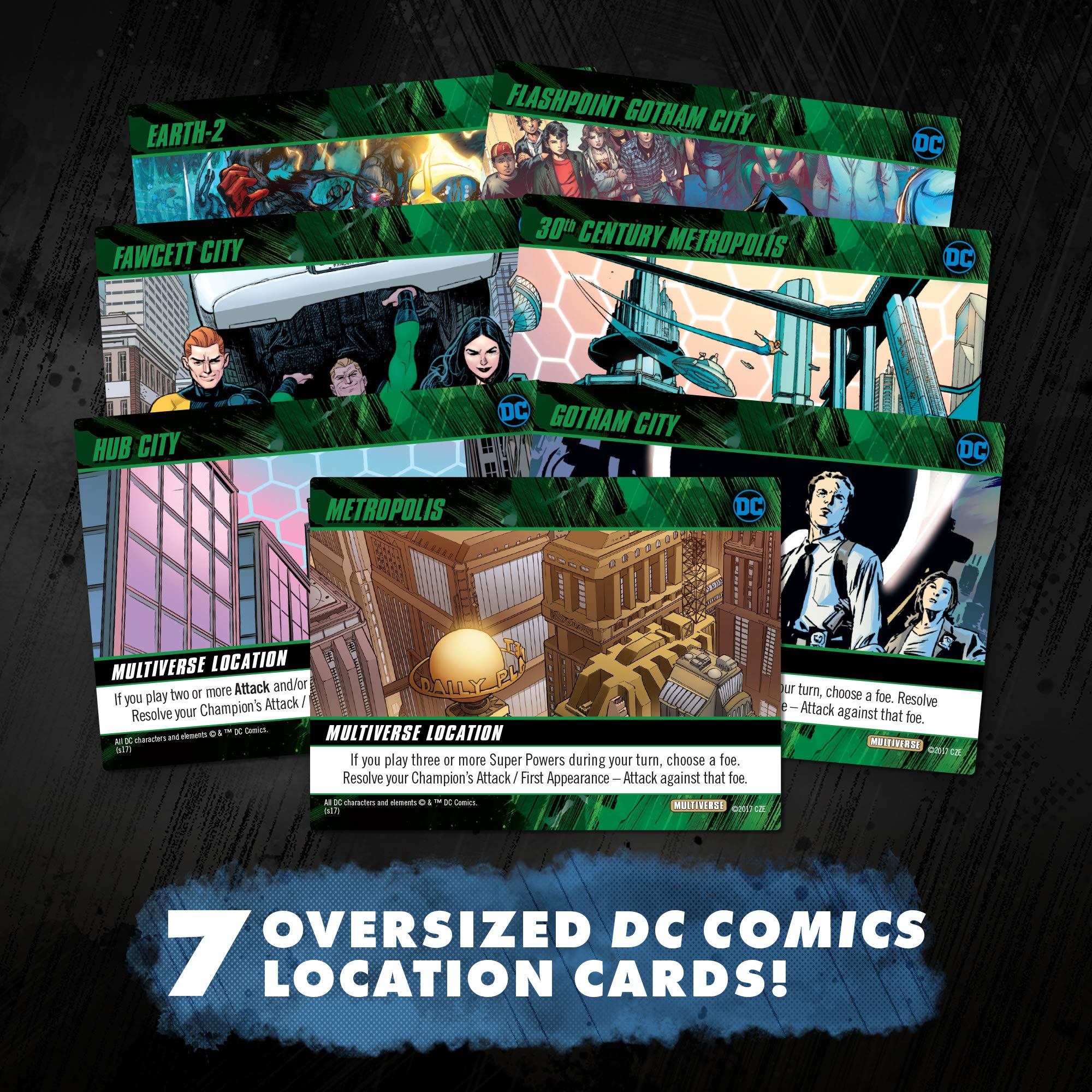 Cryptozoic DC Multiverse Box events card energizing a round.