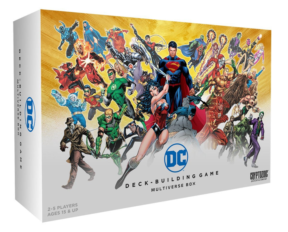 Cryptozoic DC Multiverse Box supports Multiverse Location play for fast setup.