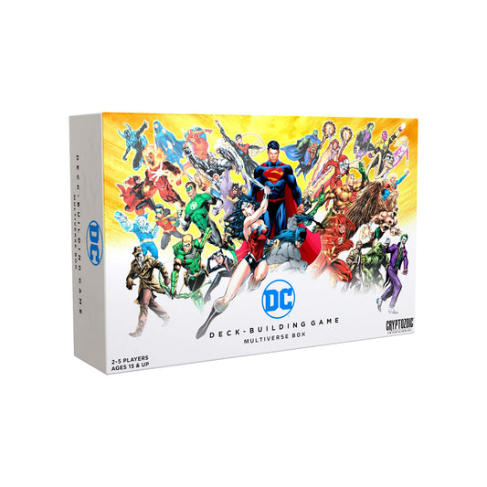 Cryptozoic DC Multiverse Box storage area with dividers and foam inserts.