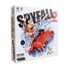 Cryptozoic Spyfall 2 cover art, ideal for lively game nights.