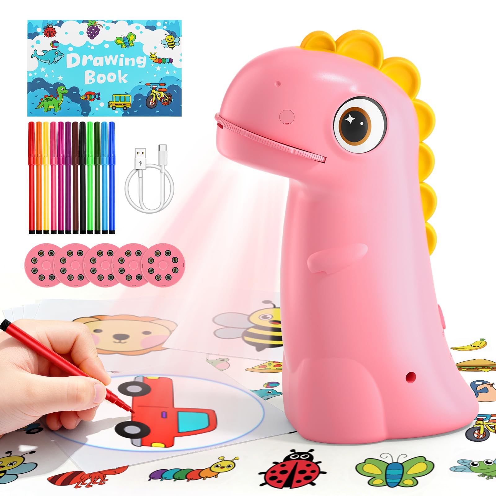 CS COSDDI drawing projector kids front view for easy tracing and creative practice